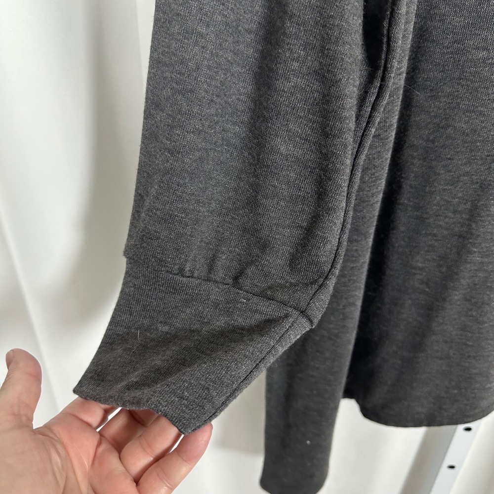 NWT Chico's Asymmetrical Bateau Tunic 3/4 Sleeve Grey 2X Classic Minimalist‎ - Picture 5 of 9